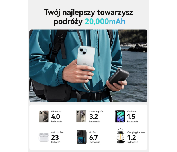 INIU Pocket Neo 20000mAh + kabel USB-C smycz - 1371574 - zdjęcie 8